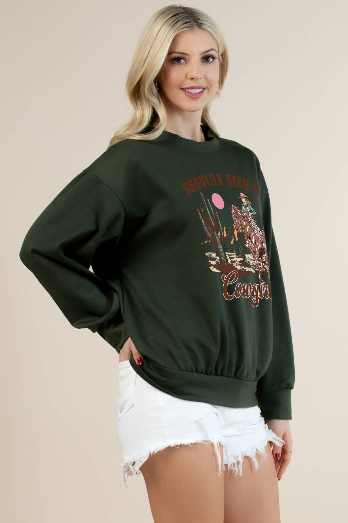 Nylon Apparel - Vente Sweat-shirt à imprimés – femme - T1005-6770-Sophia Sweat-shirt Imprimé Coupe Ample1