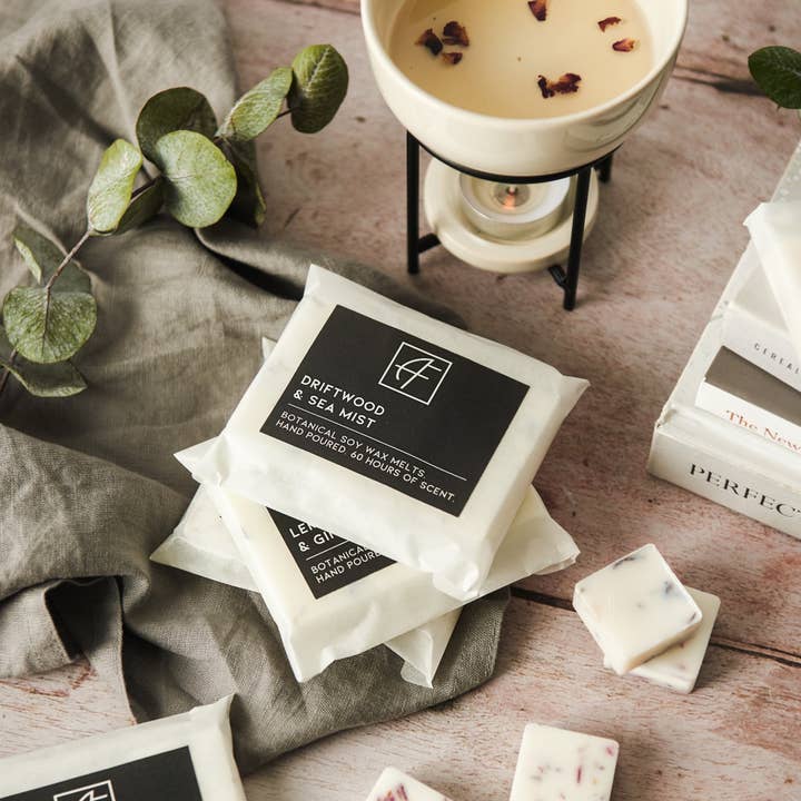 Driftwood and Sea Mist Soy Wax Melts | 60g Packs for wholesale by Alchemy and Flame