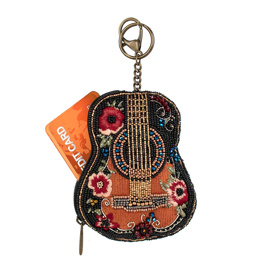 Mary Frances Accessories - Wholesale Coin Purse - Women's - Classical Vibe Beaded Guitar Coin Purse5