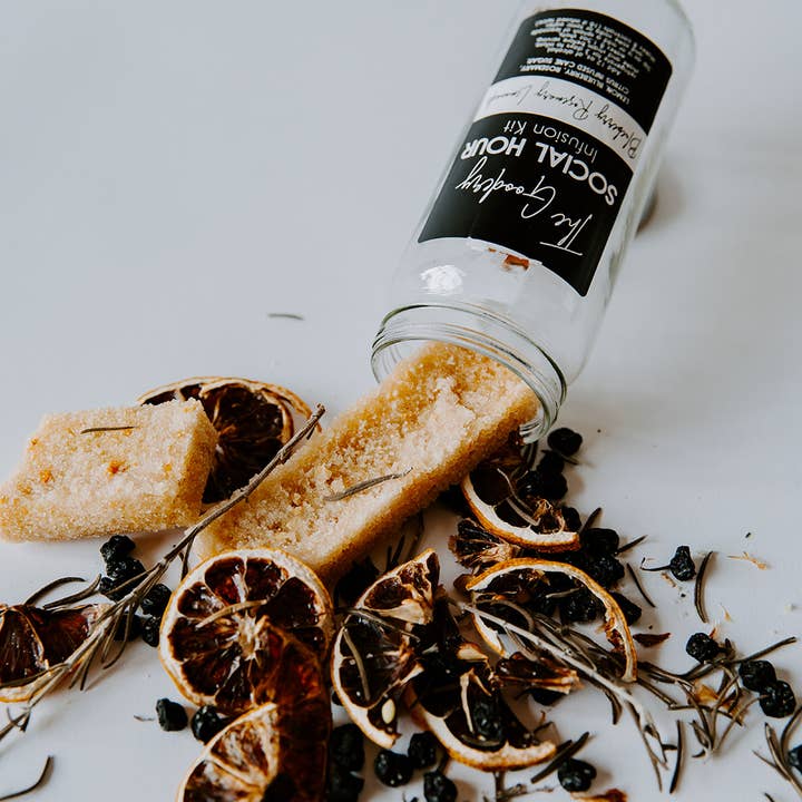 The Goodery - Wholesale Cocktail Mix/Syrup - Blueberry Rosemary Lemonade Cocktail + Mocktail Infusion Kit3