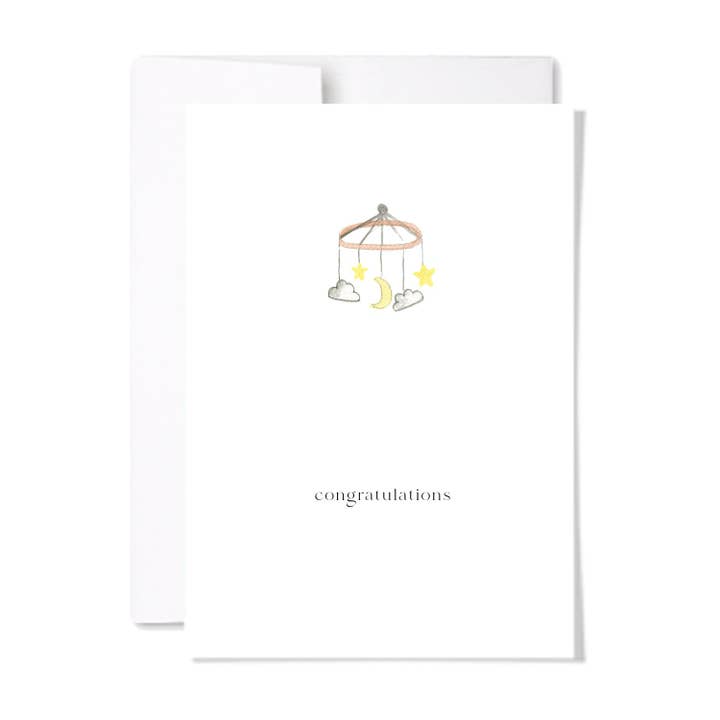 Baby Mobile Card for wholesale by paperscript