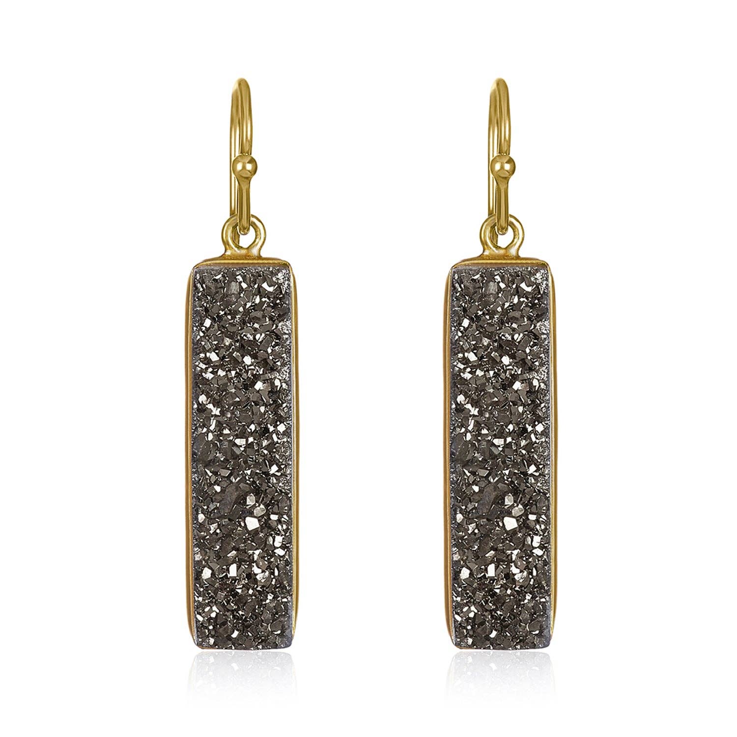 Mabel Chong - Wholesale Dangle Earrings - Druzy Baguette Earrings2