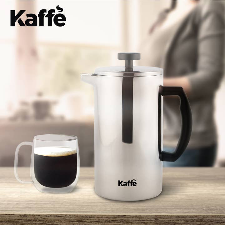 Kaffe - Wholesale French Press - Kaffe French Press Coffee Maker. Double-Wall Stainless Steel4