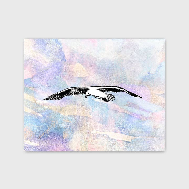 Möwen-Traum Kunstdruck 20x25 cm für den Großhandel von Jeanelle Demers