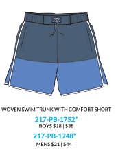 Palm Beach Boys Swim Trunk (217-PB-1752) for wholesale by Cabana Life