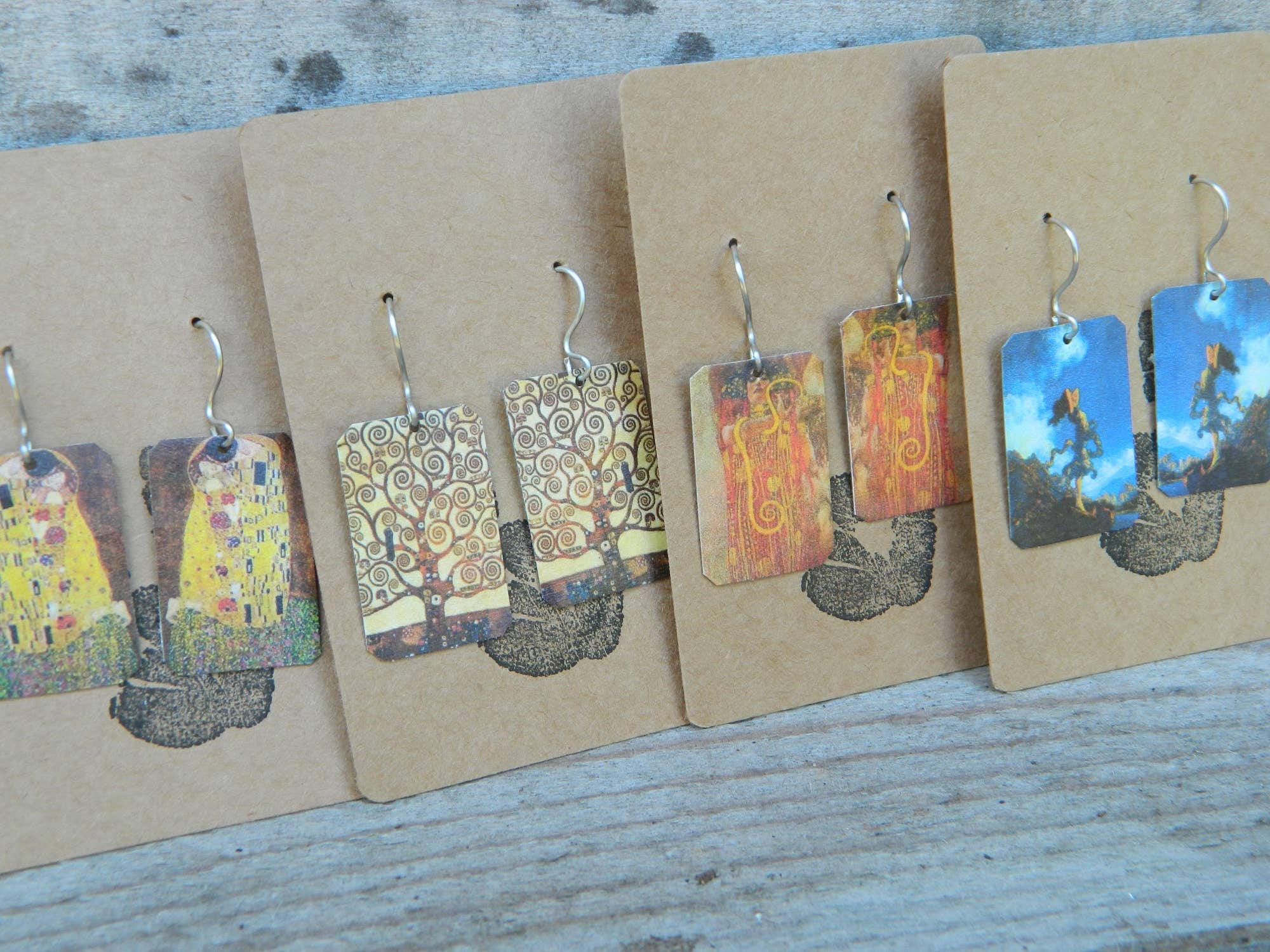 Sarah Wood Studio - Wholesale Dangle Earrings - Earrings Ivan Bilibin Dragon detail2