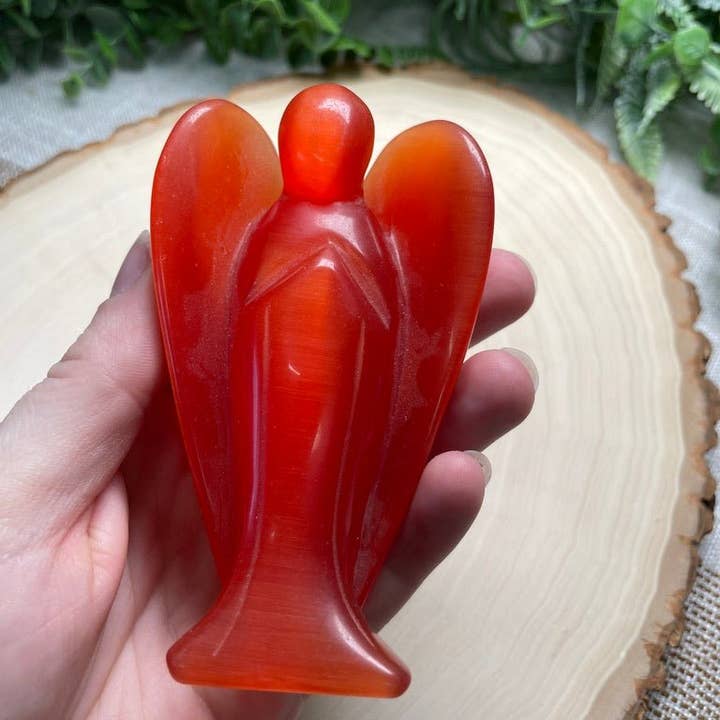 Copper Ashes - Wholesale Spiritual Stone/Crystal - Synthetic Cat Eye Crystal Angel11