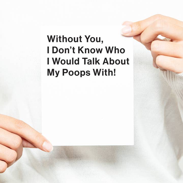 Sans toi... Carte de voeux pour la vente par Black River Letterpress & Paper Co.