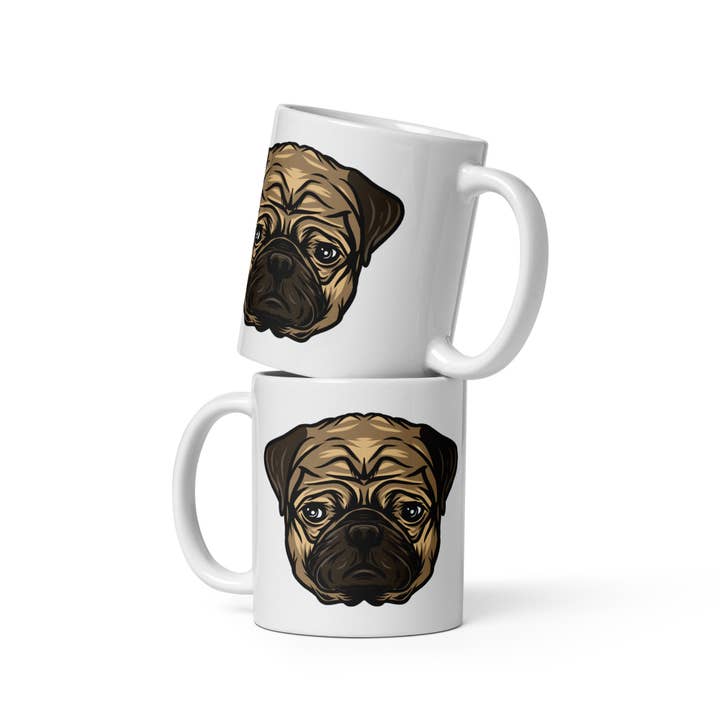 Club No-Kill 2027 Coffee Mugs - Wholesale Coffee Mug - Vinny the Pug Coffee Mugs 3
