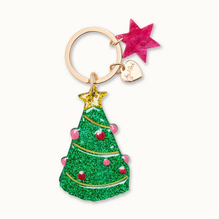 Porte-clés sapin de Noël pour la vente par by Vivi.