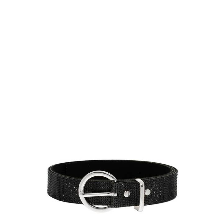 anbfashion - Vente Ceinture – femme - Ceinture en strass avec boucle ronde6