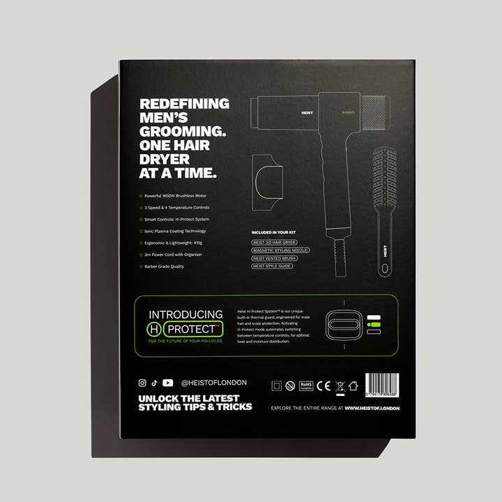 Heist – wholesale Hair dryer – Heist 3.0: Men's Hair Dryer & Styling Kit 3