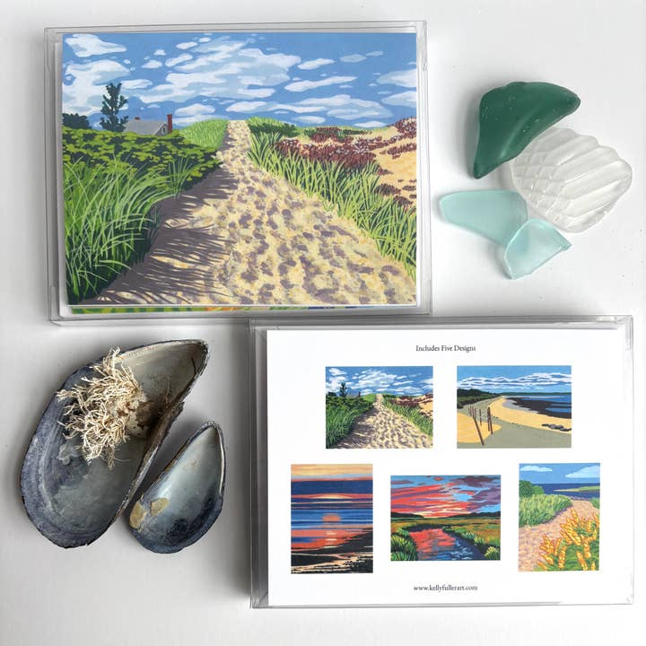 Coastal Landscape Seascape Boxed Card Set for wholesale by Kelly Fuller