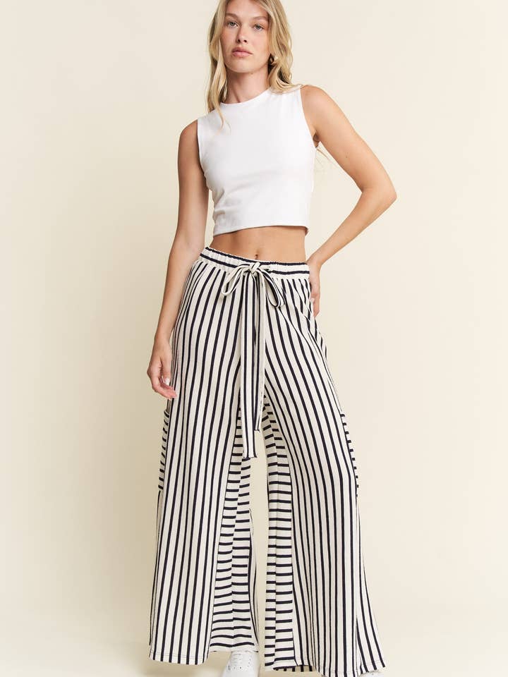 JADE BY JANE - Wholesale Pants - Women's - STRIPE WIDE LEG PANTS19