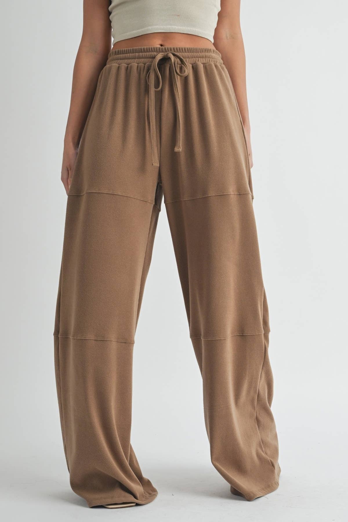 5besties inc - Wholesale Pants - Women's - ELASTIC WAIST WIDE-LEG PANTS.1