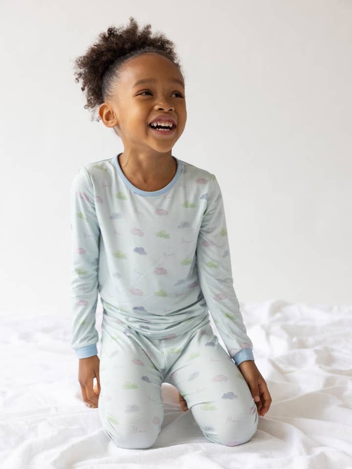 Heaven Bamboo Kids Pajama Set for wholesale by Elevated Faith