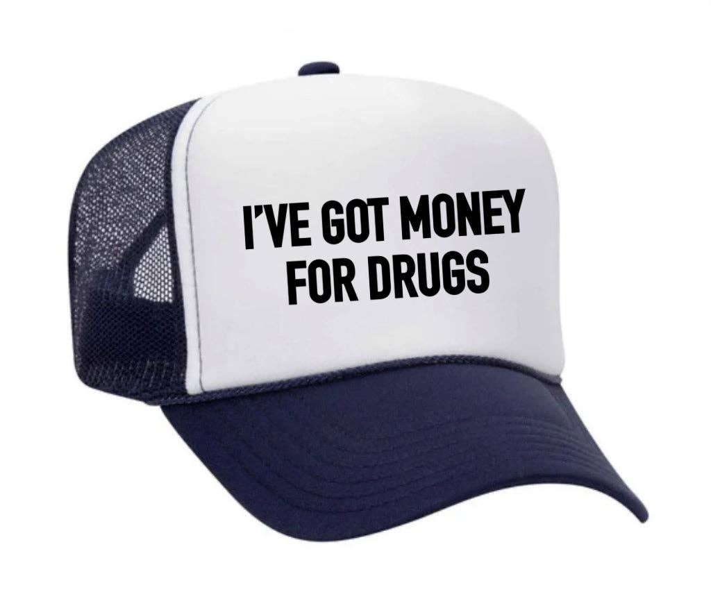 Inappropriate Trucker Hats – Großhandel Trucker-Cap – Unisex – Ich habe Geld für Drugs Trucker Hat2