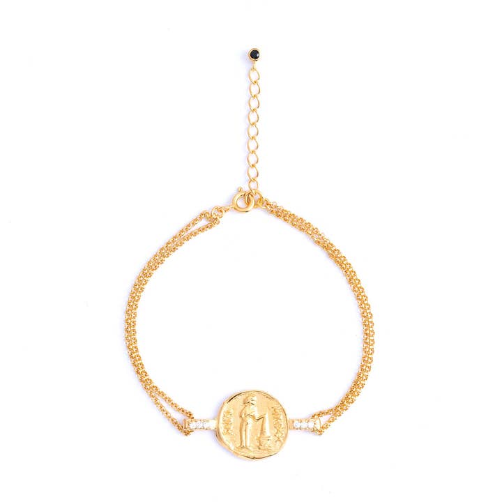 Bracelet pièce Aphrodite pour la vente par The Crystal Boutique