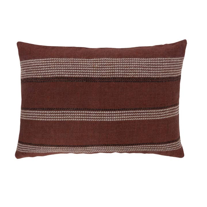 Cojín Bhujodi de Terracota Beryl 14x20 para venta al por mayor de ALLEM STUDIO