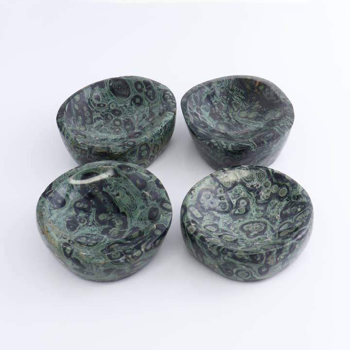 Kambaba Jasper Bowls Set of 4 for wholesale by Mi Esperanza Minerals