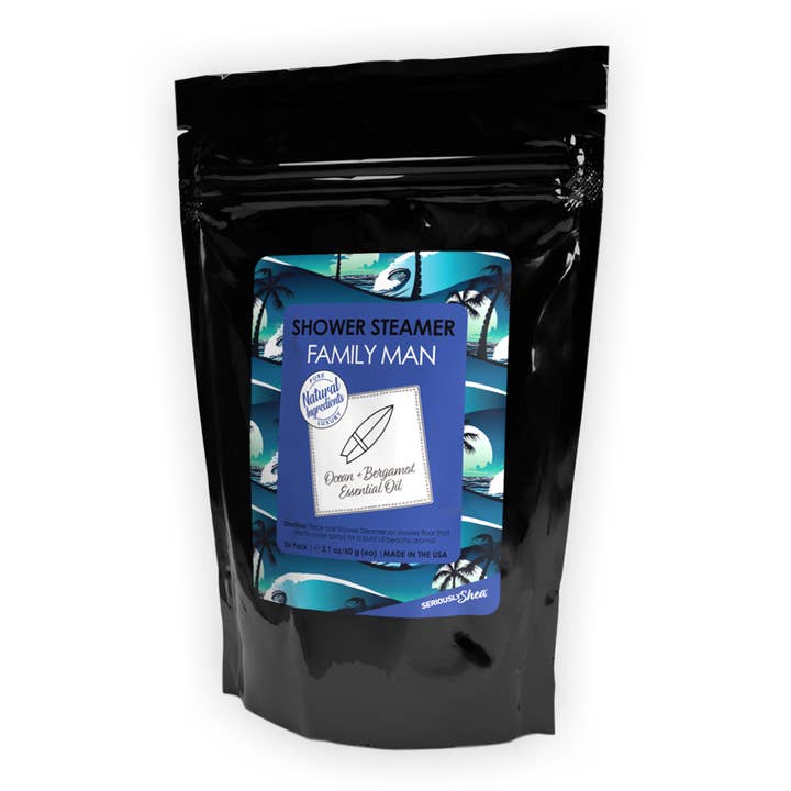 Seriously Shea - Wholesale Shower Steamer/Bomb - Best Seller! Shower Steamer 6-pack | Family Man
