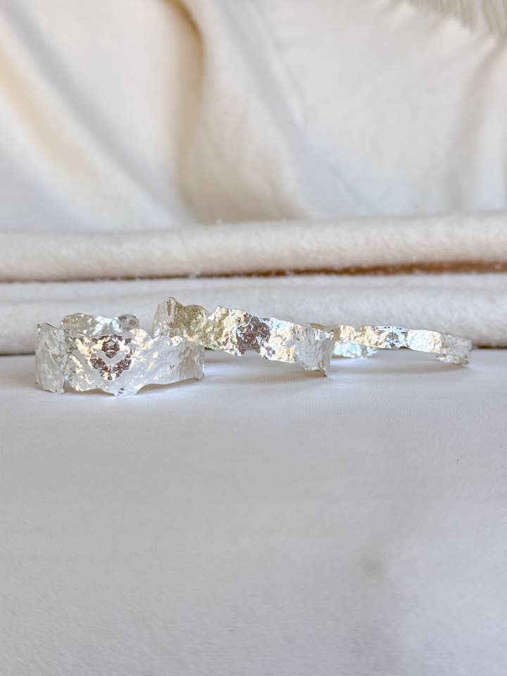 Plated Cuff - Silver for wholesale by Easton Elle Jewelry