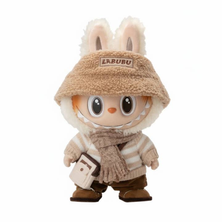 Buddha Yoga - Wholesale Stuffed/plush toy – Kids & baby - Labubu Plush Doll – Dress Be Latte Edition2