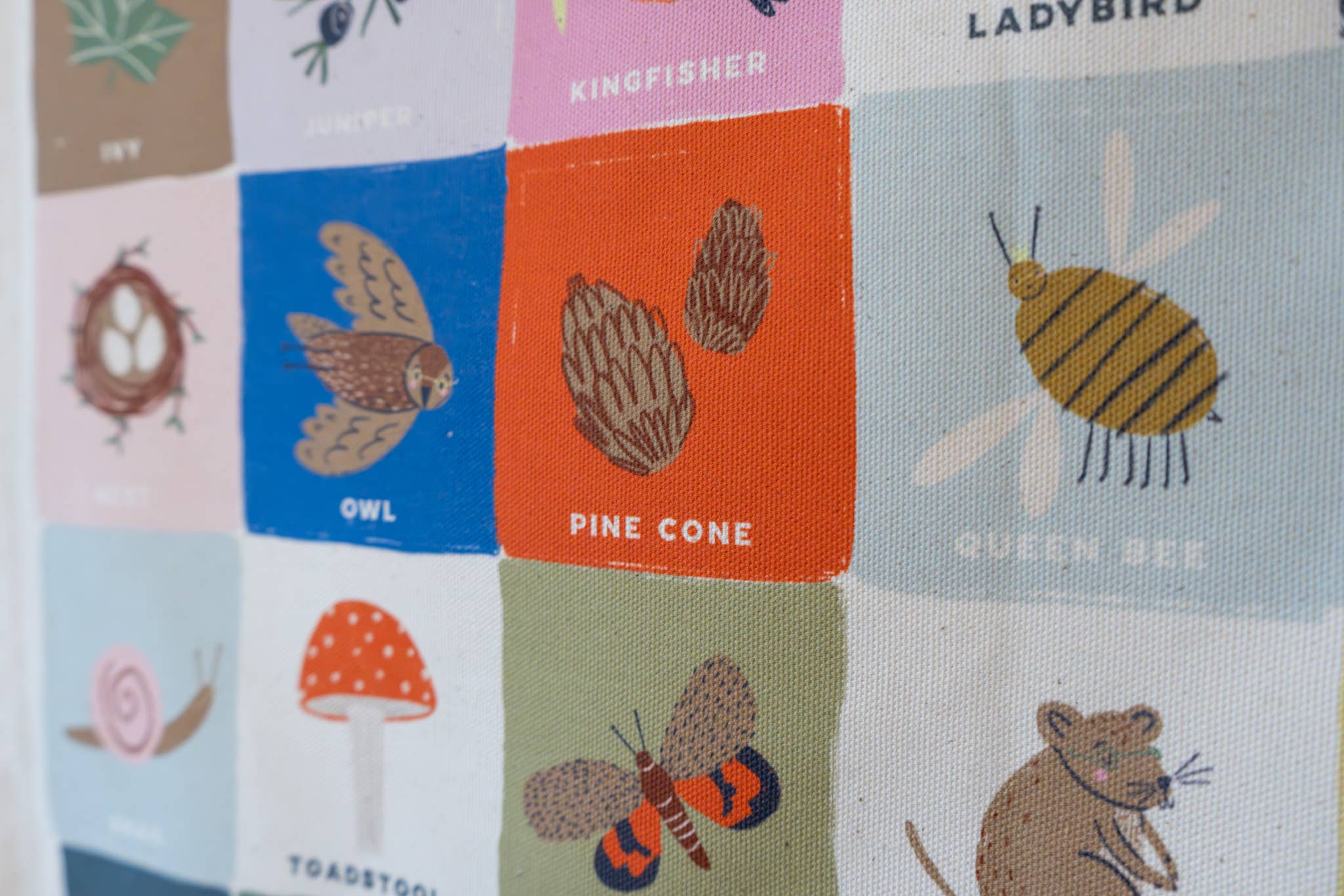 Knotty Knotty - Wholesale Banner - Kids & Baby - Rainbow Woodland Alphabet Printed Fabric Banner1