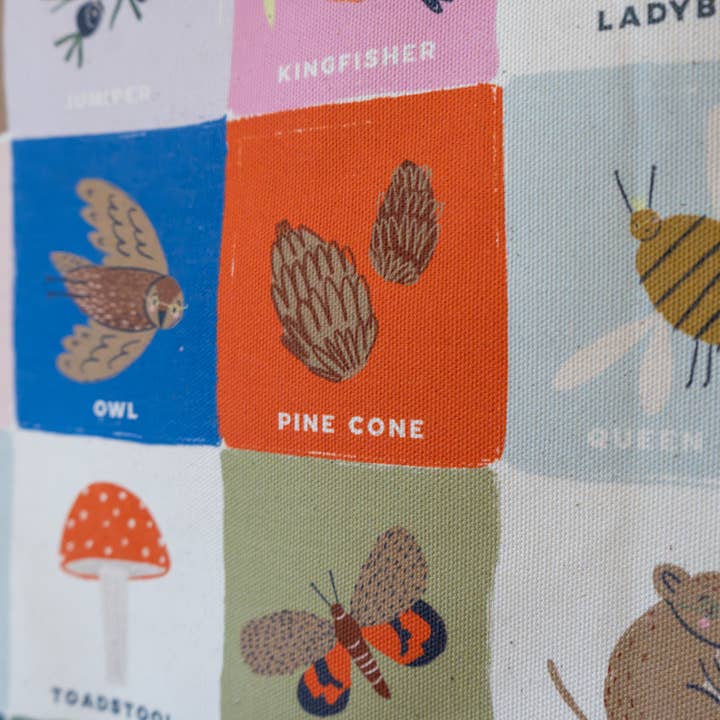 Knotty Knotty - Wholesale Banner - Kids & Baby - Rainbow Woodland Alphabet Printed Fabric Banner1