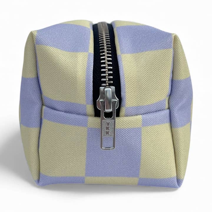 Bloketui · Striped lila/yellow voor wholesale door De Lange Tafel