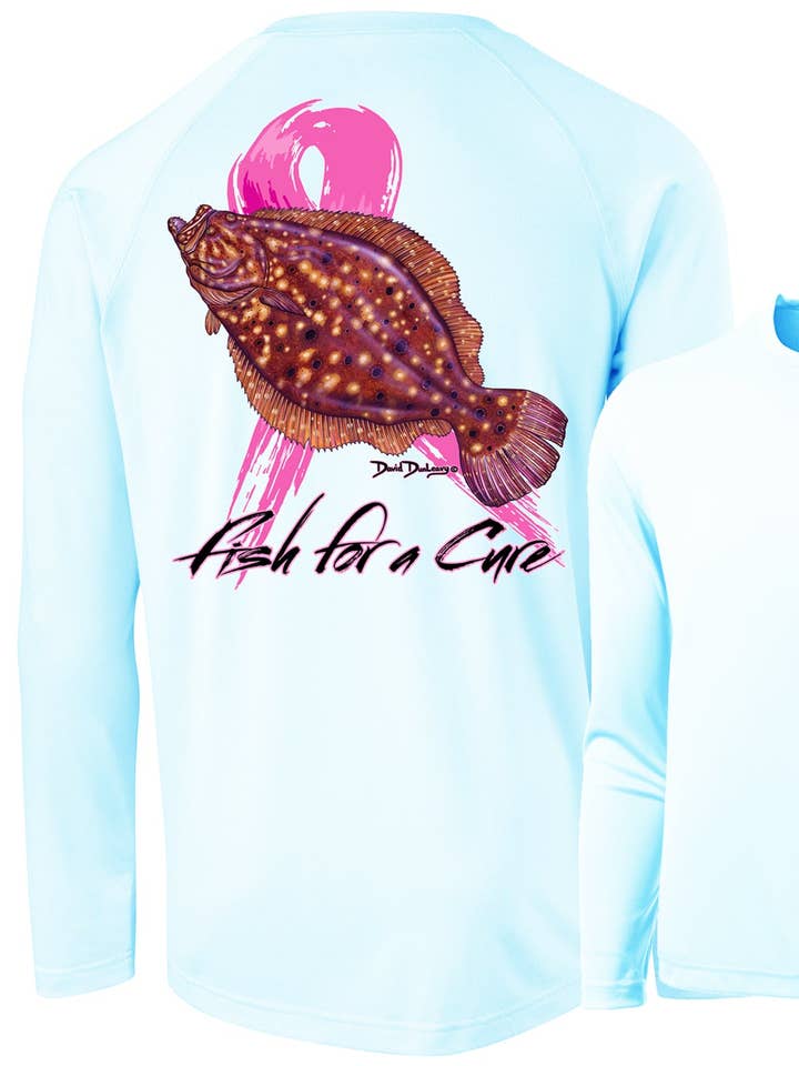 Maglia a Maniche Lunghe da Uomo Performance Fish For A Cure per la vendita all'ingrosso da parte di David Dunleavy