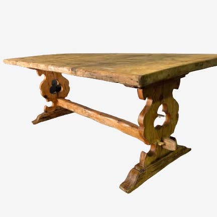 Antique French Pine Farmhouse Refectory Dining Table for wholesale by belvoir