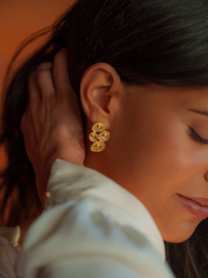 Brincos Imperatriz por atacado de Sofia Godinho