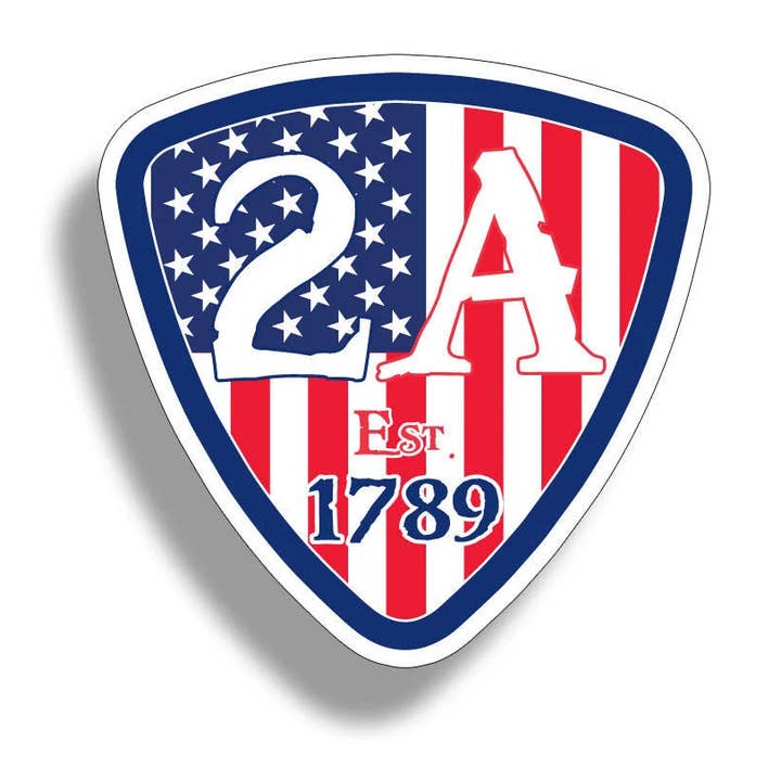 2nd Amendment 2A USA Badge for wholesale by Real Sticky
