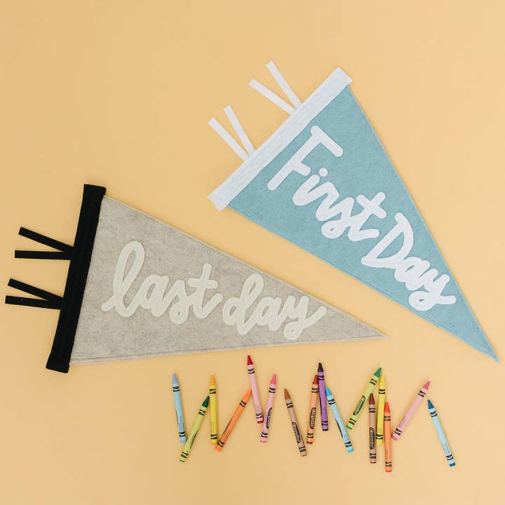 First Day/Last Day Reversible Pennant for wholesale by Eventide Pennant Co.