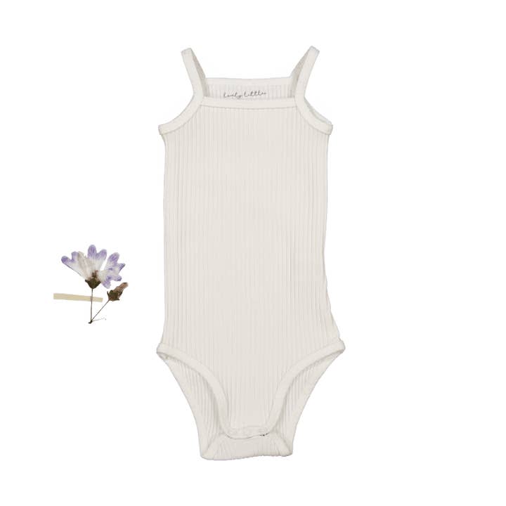 The Tank Onesie - Bone voor wholesale door Lovely Littles