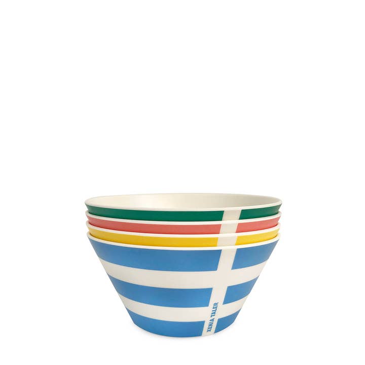 Xenia Taler - Wholesale Bowl - Stripe Bowl Assorted Colours - Set of 42