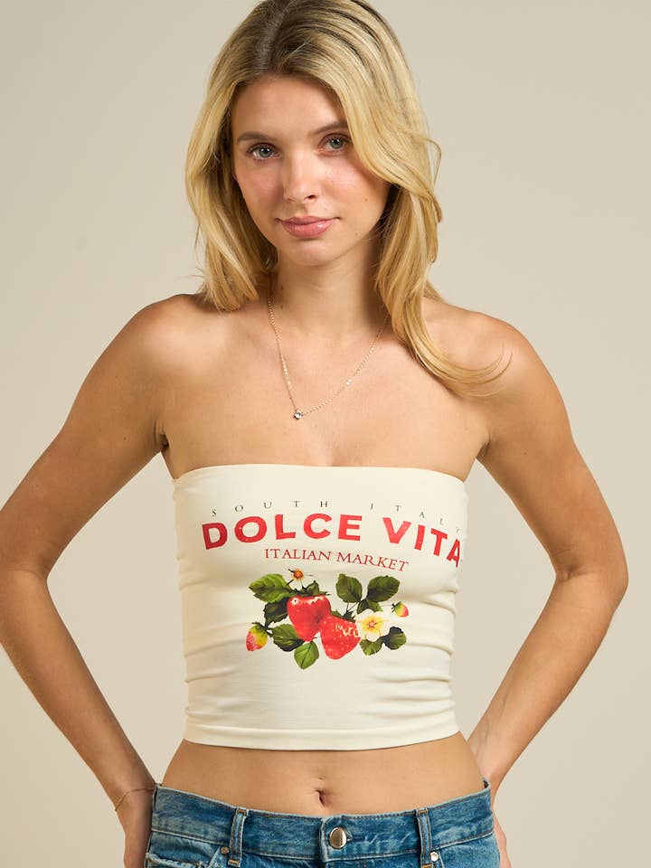 55811-Top de tubo del mercado italiano Dolce Vita para venta al por mayor de ANWND