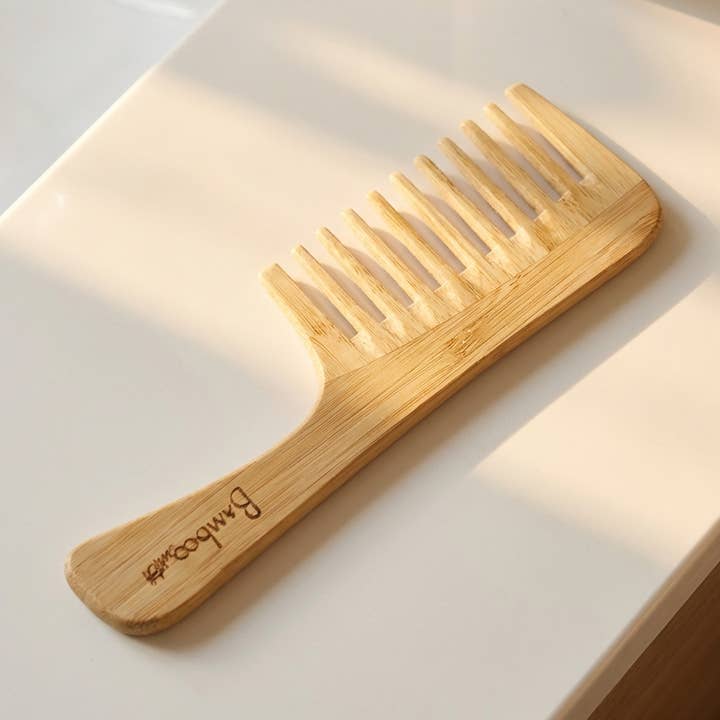 Bamboo Switch - Wholesale Haarborstel/kam - Bamboe ontwarrende brede kam | Haarverzorging Bestseller0