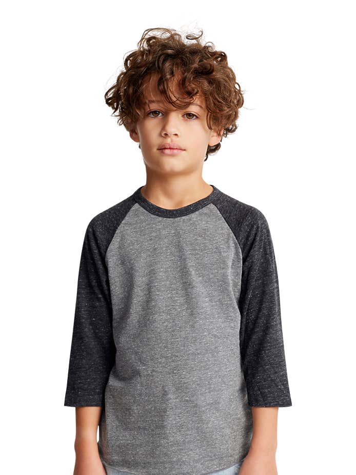 Royal Apparel - Wholesale T-Shirt - Kids - Youth Triblend Raglan Baseball Shirt