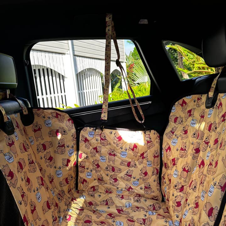 Pablo & Co. Boutique - Wholesale Pet carrier – Dog - Winnie the Pooh & Bee's: Deluxe Hammock Car Seat Cover2