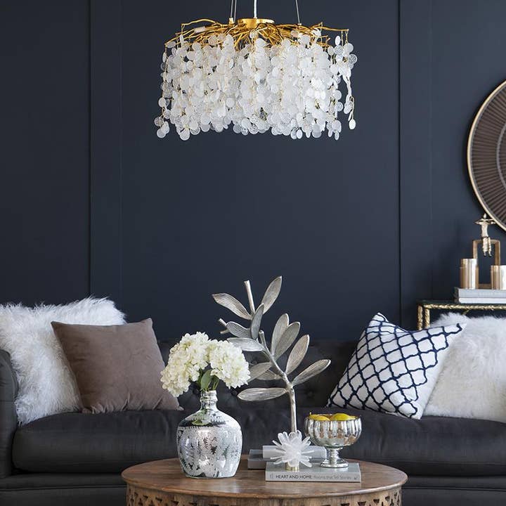 A&B Home Group Inc. - Wholesale Vase - D8x10" Antique Silver Etched Flower Vase9