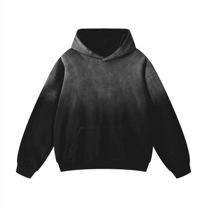 Plair Essentials Gewogen Fade Hoodie voor wholesale door Plair