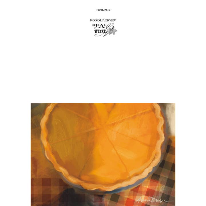 Anna DiVito Studio - Wholesale Everyday Greeting Card - WARM COZY HOME | PUMPKIN PIE | GREETING CARD | BLANK CARD2