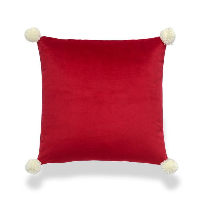 Hofdeco - Wholesale Throw Pillow Cover - Holiday Throw Pillow Cover, Velvet Red, 18"1