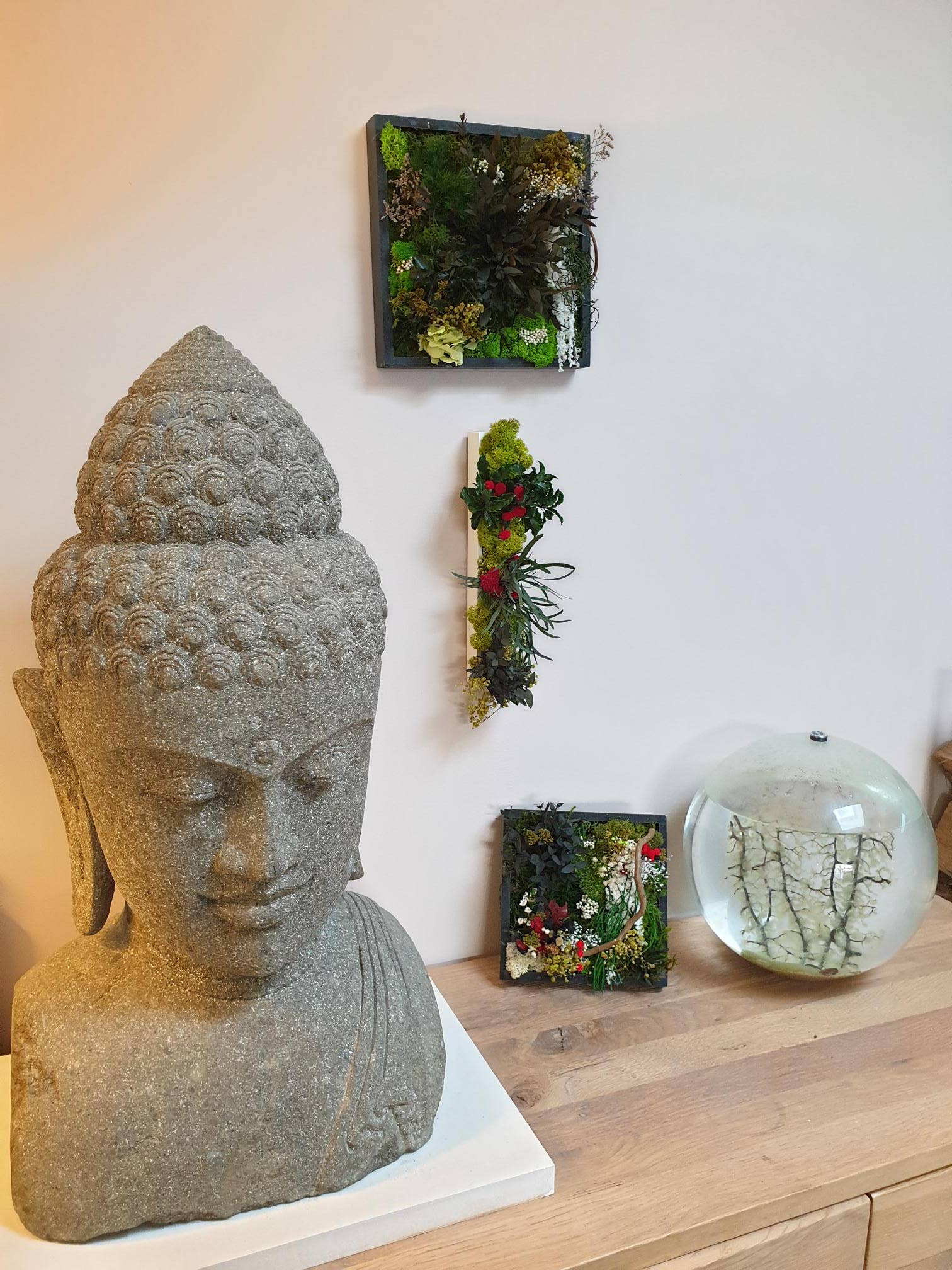 au detour du monde – Großhandel Kunstpflanzen – Stabilisierte Pflanzenleiste 40 cm10