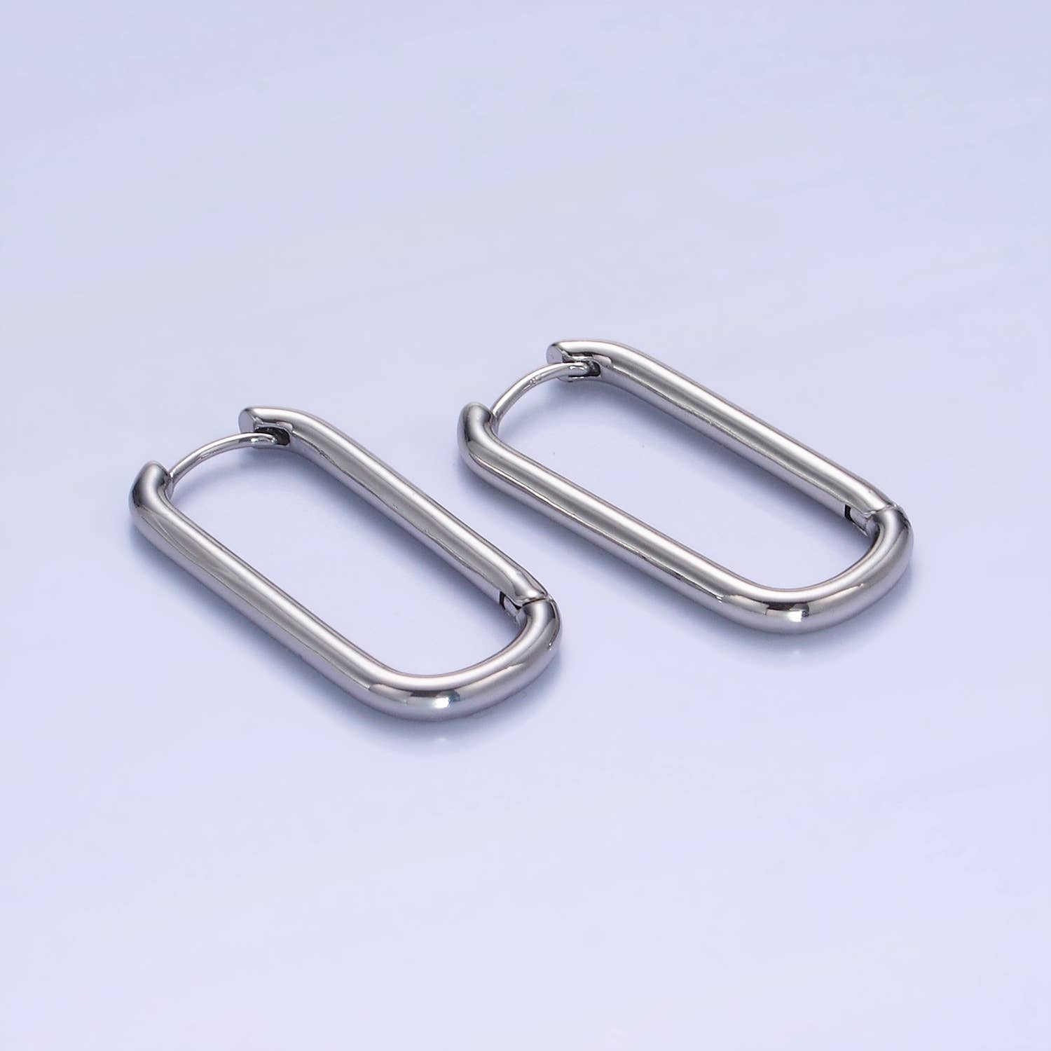 Aim Eternal - Wholesale Hoop Earrings - Dainty Link Hoop Earrings Minimalist Oblong Earrings1
