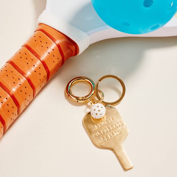 Designature New York - Wholesale Keychain - Women's - Sports Pickleball Shaped Print And Enamel Keychain7