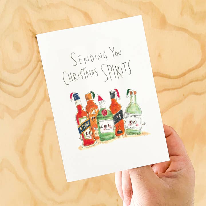 Well Drawn - Wholesale Christmas Card - Sending you Christmas Spirits3