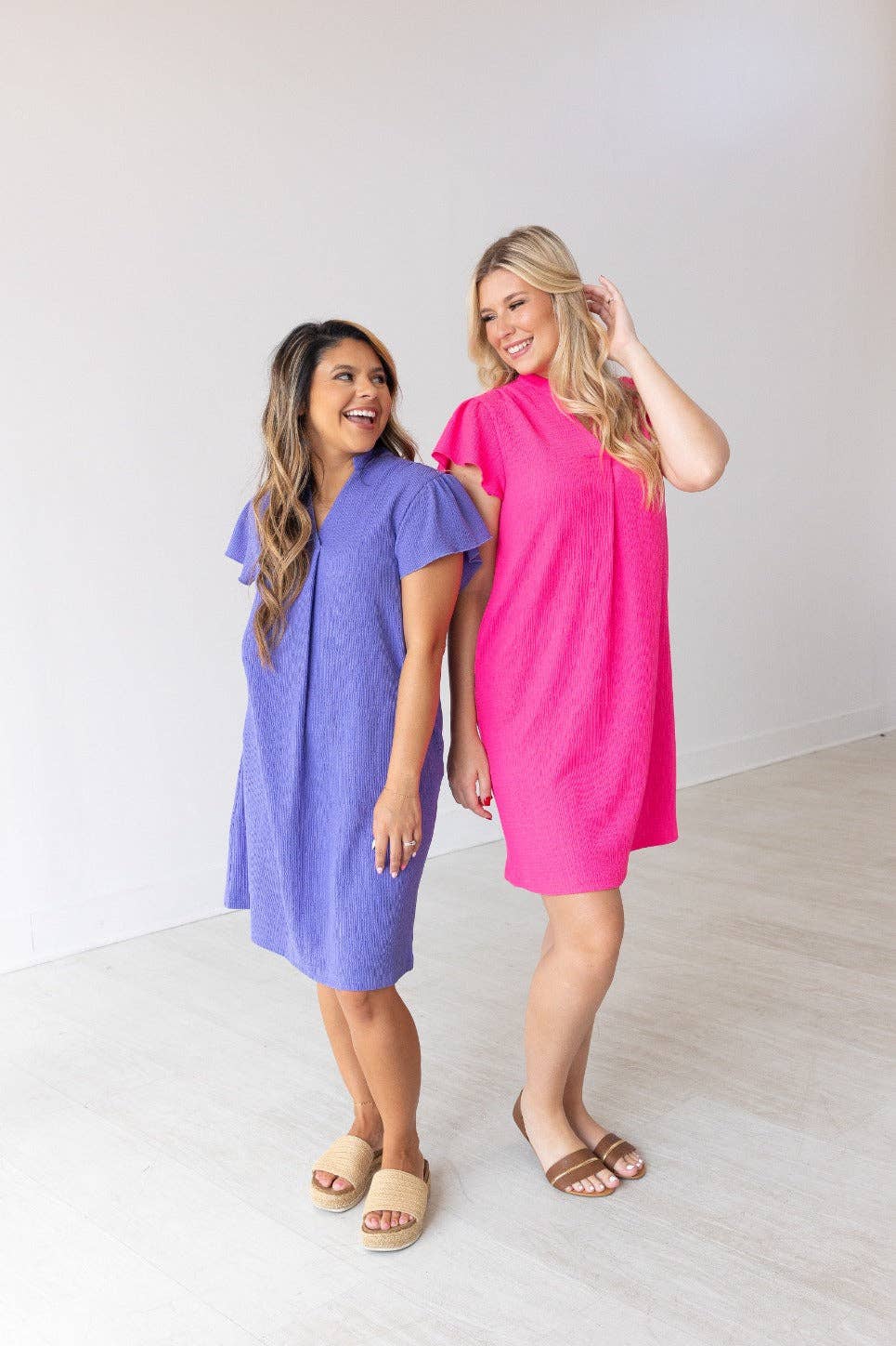 The Nicole Dress, Hot Pink for wholesale on Faire6